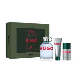 Coffret parfum Hugo Boss Man avec Eau de Toilette, Gel Douche et Déodorant